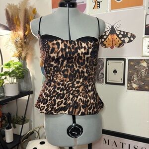 Maeve Leopard Print Cami Blouse
